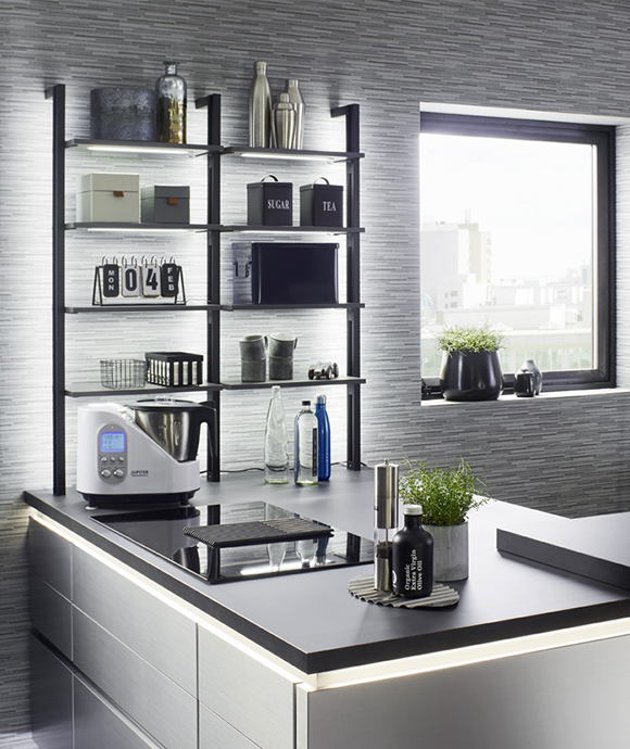 Aluminium shelves clearance for kitchen